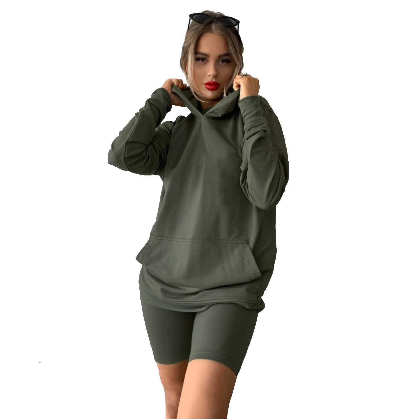 CHRISSY HOODED SPORTY TWO-PIECE